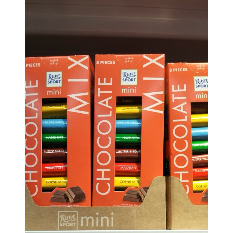 

Ritter sport assorted mini 8's 150 gr