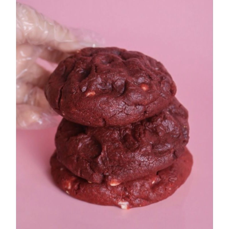 

Soft Cookies Redvelvet ( isi cream cheese )