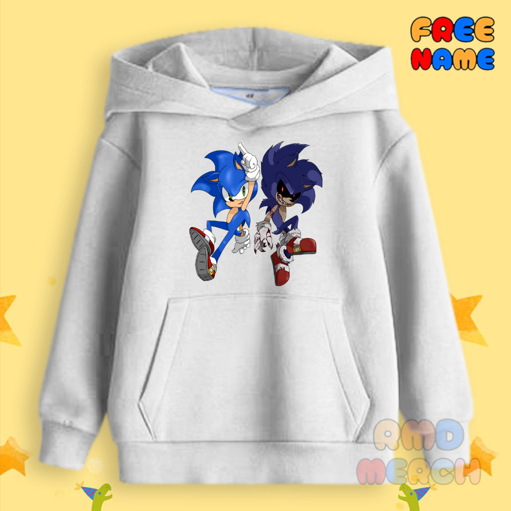 Hoodie Anak Sonic Exe Sweater Anak Animasi Sonic The Hedgehog Terbaru