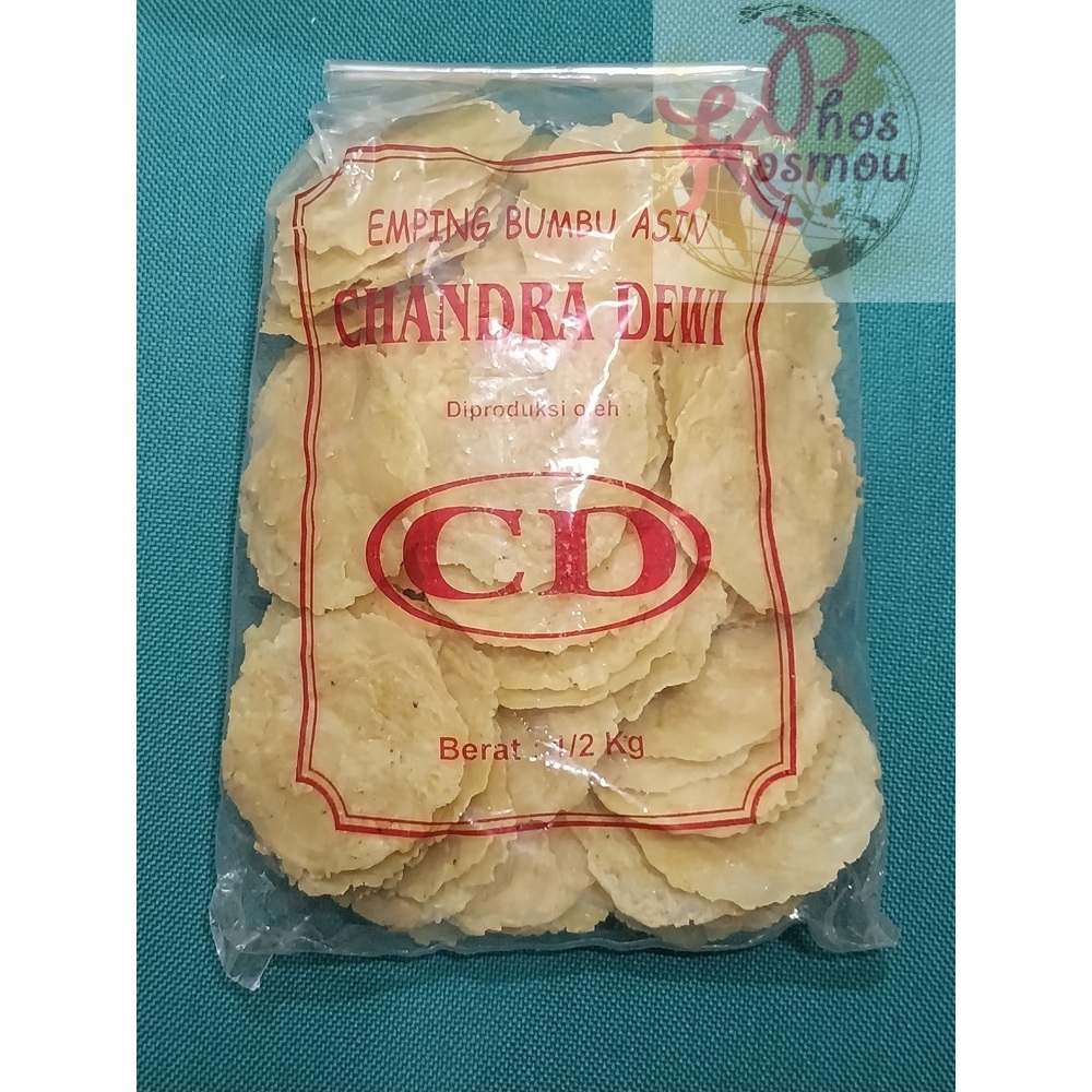 

Emping Melinjo Chandra Dewi Bumbu Asin Ukuran Sedang Kemasan 500 Gr