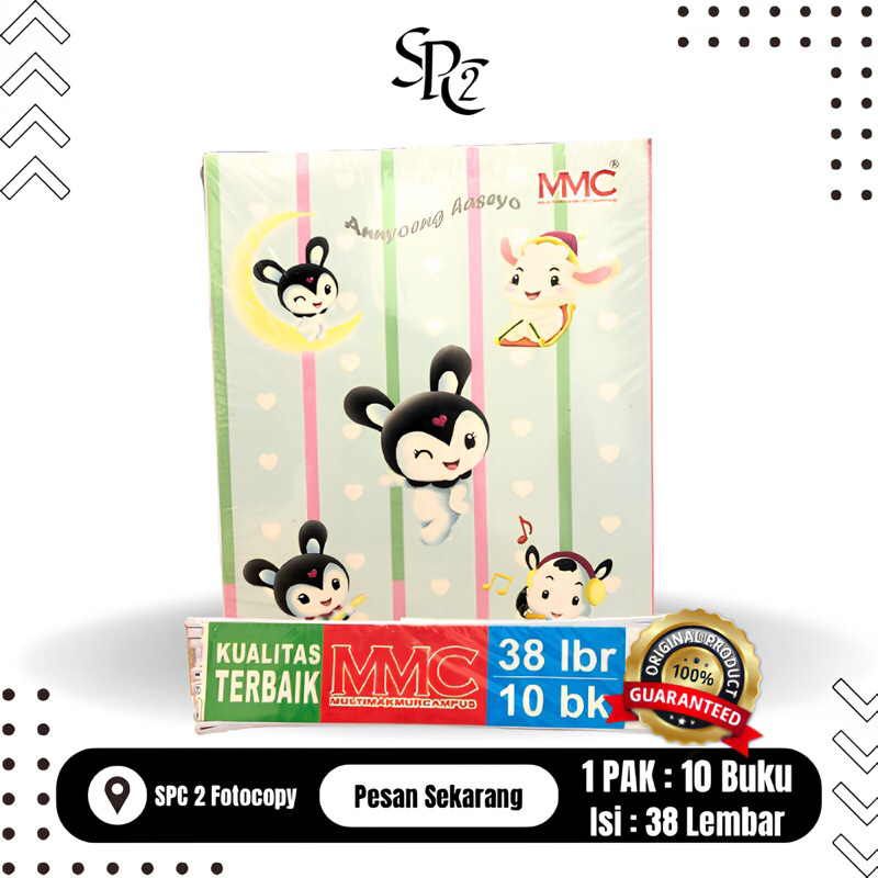 

BUKU TULIS MURAH MMC 38LEMBAR [1Pack 10BUKU]