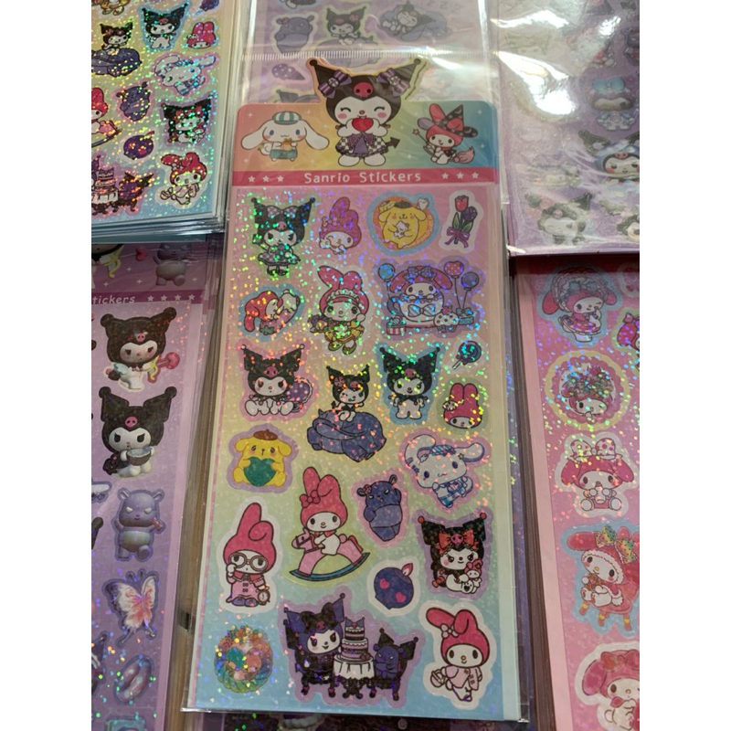 

stiker hologram sanrio momo labubu anak lucu viral / mainan anak murah / mainan stiker murah glosir