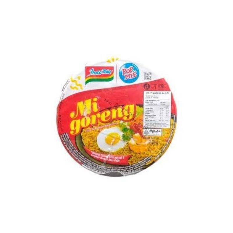 

POP MIE INDOMIE CUP MIE GORENG NETTO 35 GR