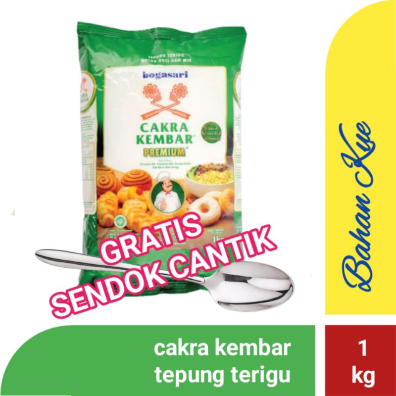

Tepung Cakra Kembar Kemasan 1 kg