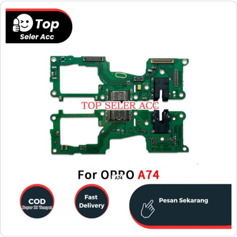 Oppo A74 4G / A95 4G Original Flexibel Konektor Charger Papan Cas Wite IC