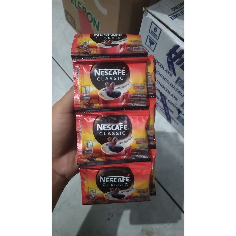 

Nescafe Classic 2 gr Rentengan isi 10 Sachet