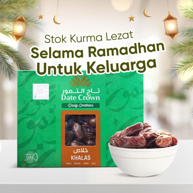 

Kurma Date Crown Khalas Premium 1kg