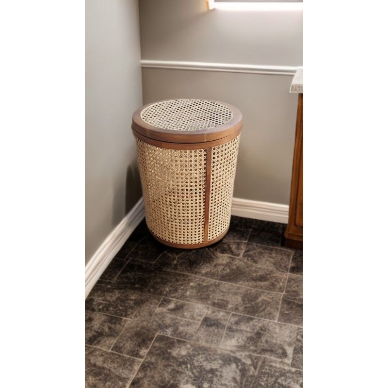 Valka Pawuhan Limo Keranjang Cuci Pakaian Laundry Basket Bucket Jati Rotan Serba Guna