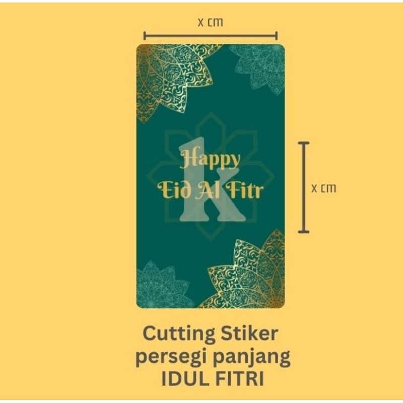 

Cutting Stiker Toples Kue Lebaran Persegi Panjang ukuran 4,5 x 8cm