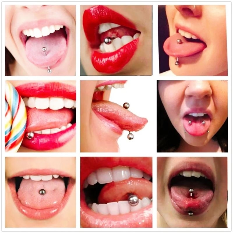 ANTING LIDAH / BARBEL LIDAH STAINLESS / TINDIK LIDAH STAINLESS / TINDIK TELINGA / BARBEL TELINGA / P