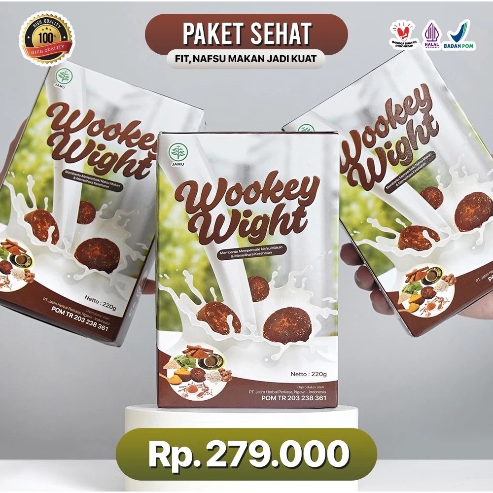 

PAKET SEHAT!!! 3 BOX Wookey Weight - Susu Penambah Berat Badan Paket 3pcs Paket Sehat
