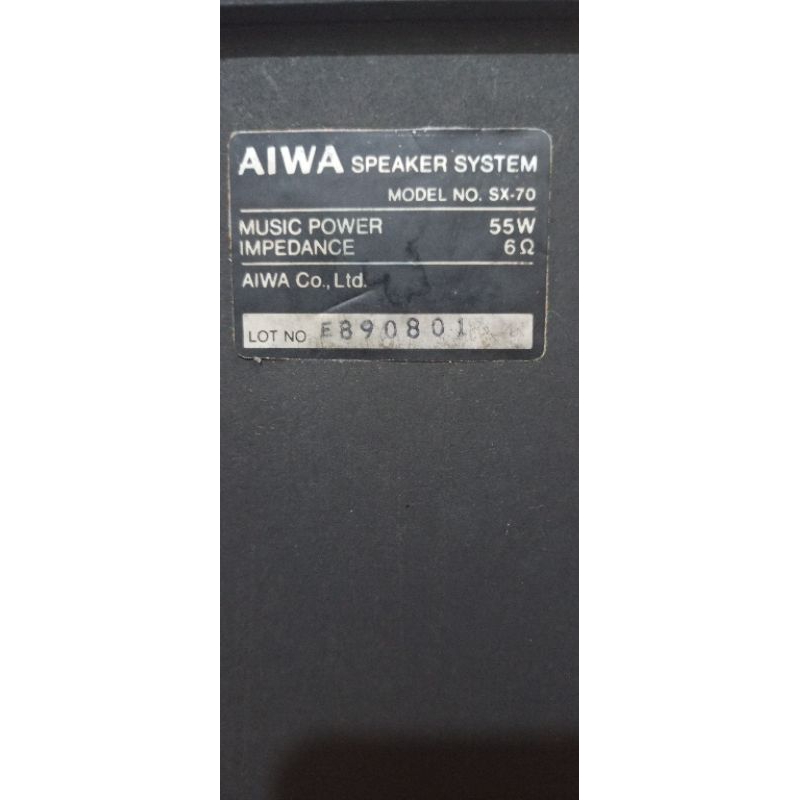 speaker pasif aiwa 3 way 8inch