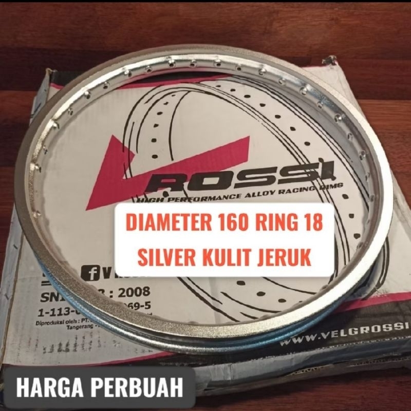 Alloy rossi 160-18 silver jeruk Rim rossi 160-18 silver pasir