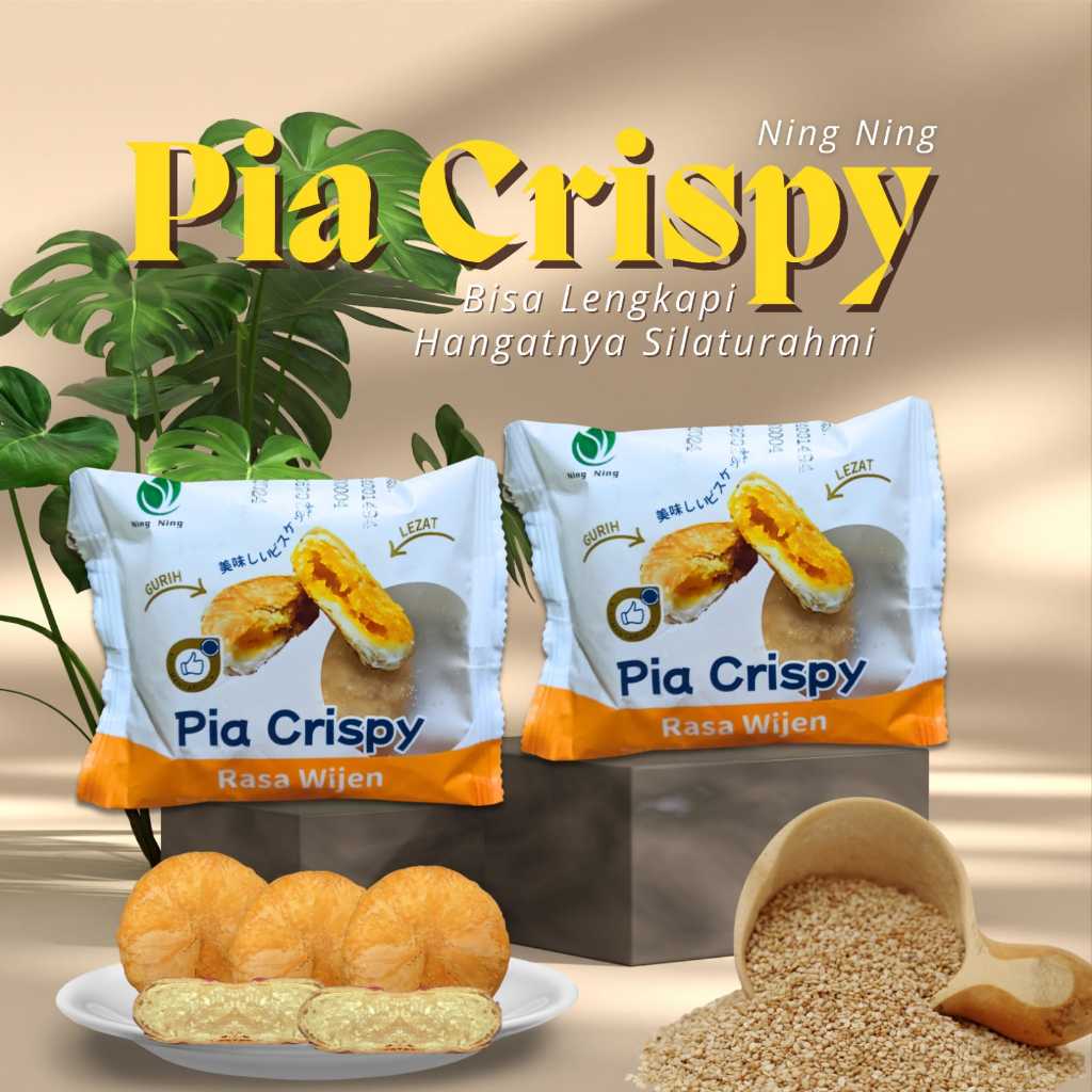 

Pia Crispy Ning Ning - Pia Crispy Rasa Wijen - Paket (isi 20pcs)