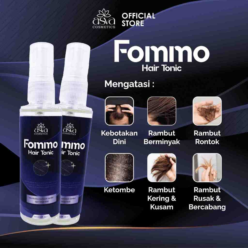 Fommo Hair Tonic Penumbuh Rambut Solusi Kebotakan Dini