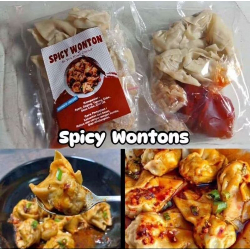 

spicy wonton by yuk ning,fresh pembuatan aslie mantapp