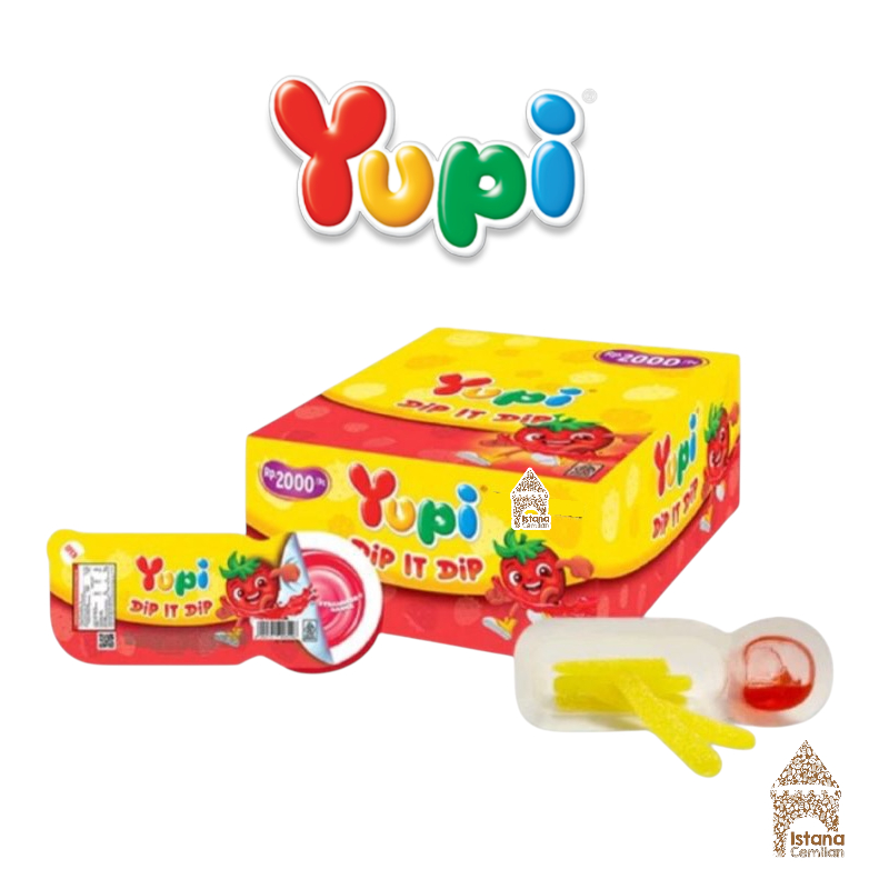 

Yupi Dip It DIp Permen Jeli Saus Stroberi PACK (isi 12 pcs)