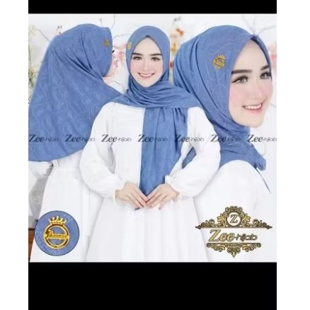 PRELOVED JILBAB INARA RANTING / JILBAB JERSEY MOTIF / JILBAB SEGITIGA INSTAN MOTIF