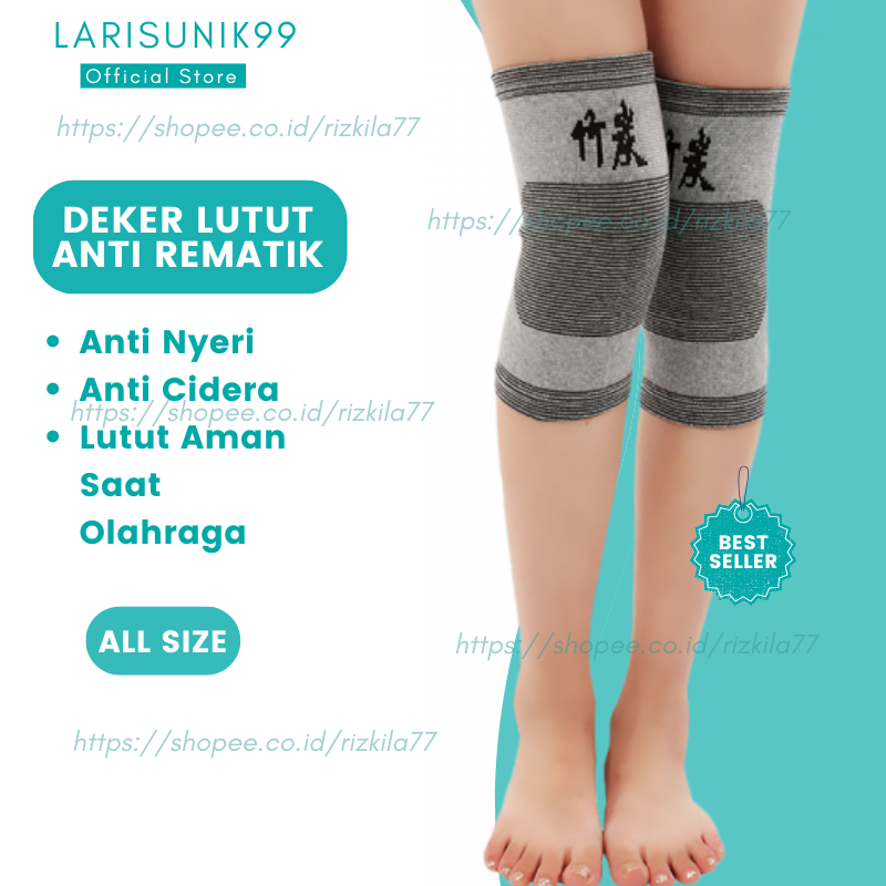 Terapi Lutut Anti Rematik Korset Kaki Lutut Perawatan Diri Deker Lutut Bahan Serat Arang Bambu