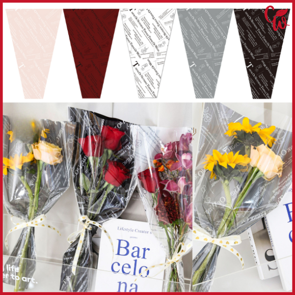 

Kertas Pembungkus Buket Satu Bunga Mawar Cellophane Single Rose Wrapping SF25
