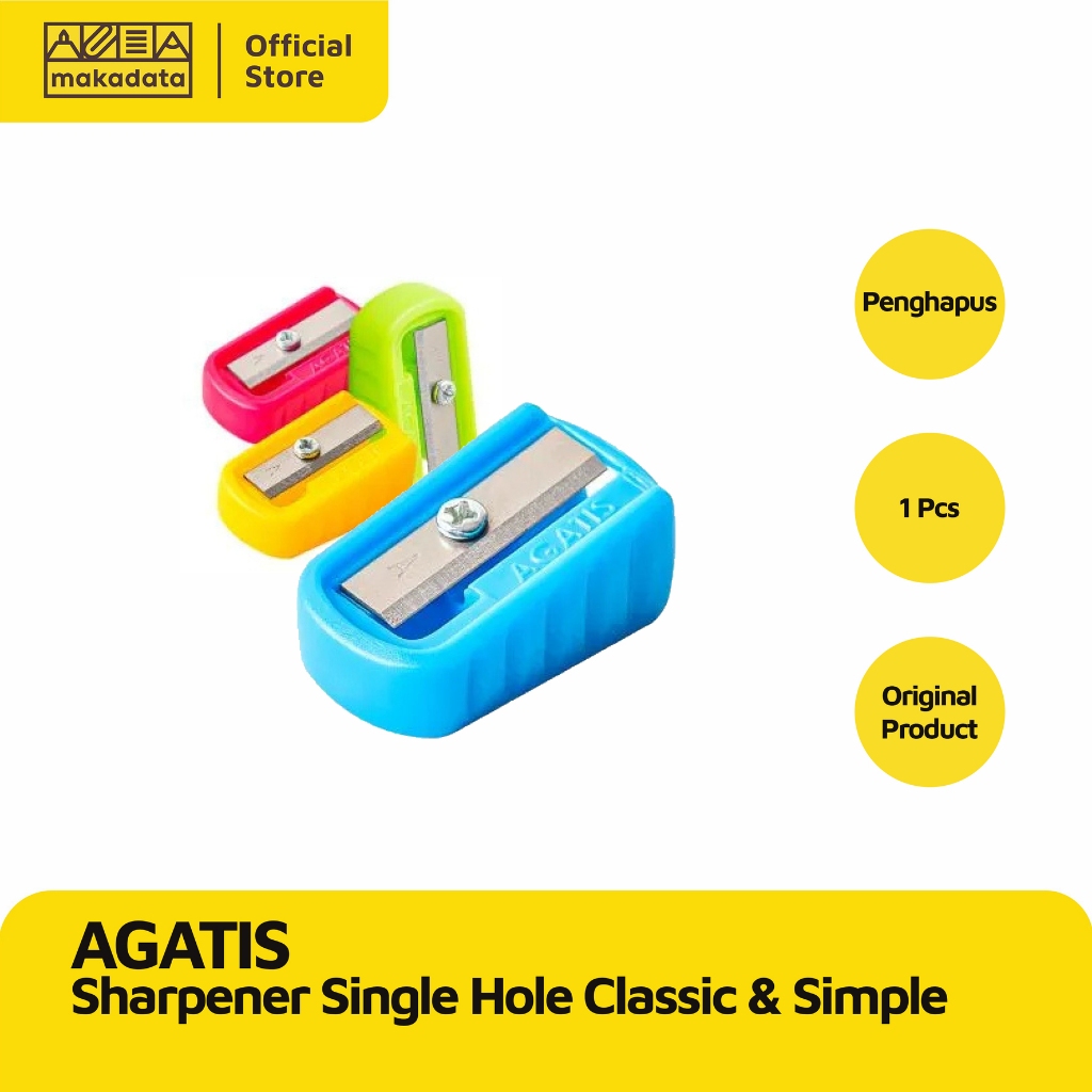 

SHARPENER / RAUTAN / SERUTAN PENSIL AGATIS SINGLE HOLE CLASSIC & SIMPLE (1 PCS) MURAH