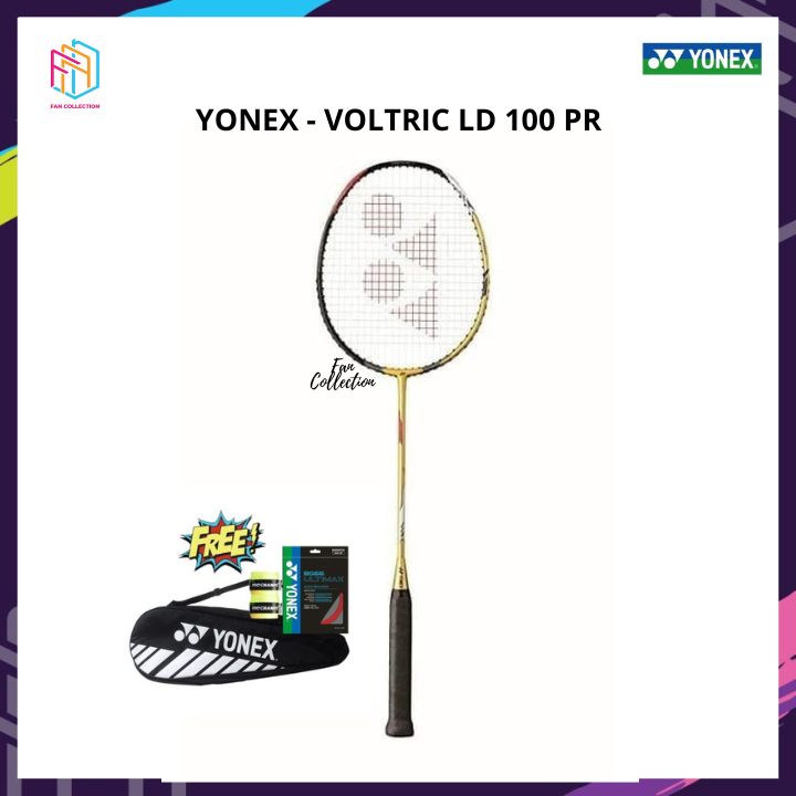 YONEX Raket badminton Voltric LD 100 PR BONUS TAS ORIGINAL