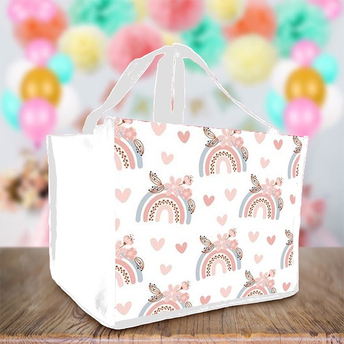 

Tas Souvenir Ultah TEMA RAINBOW Goodie Bag Cute Size KFC/NASI KOTAK