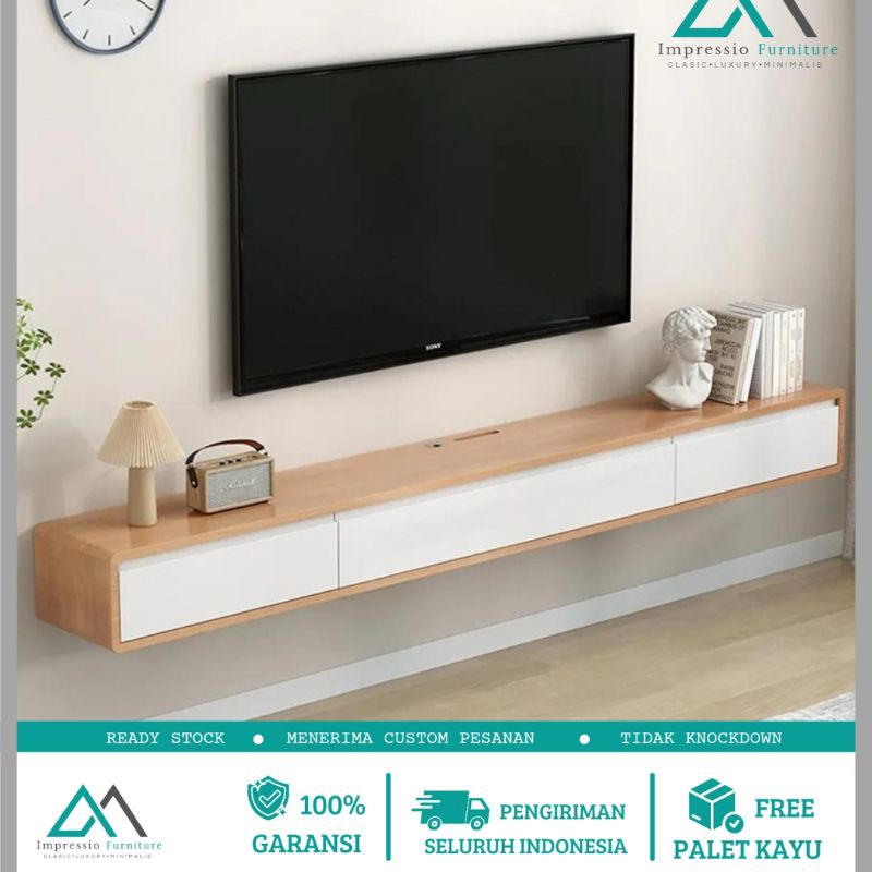 Meja tv gantung minimalis rak tv gantung minimalis meja floating
