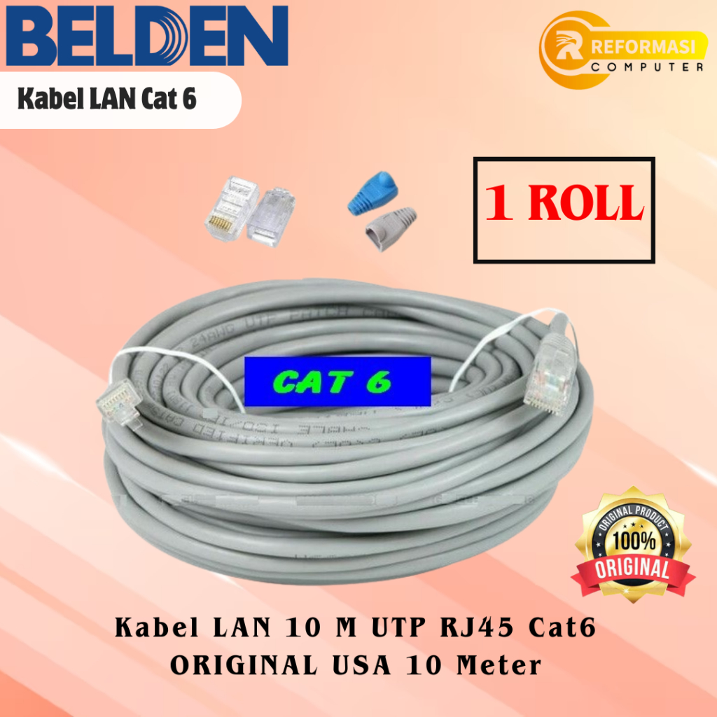 Kabel Lan Belden UTP Cat 6 305M / 305 Meter