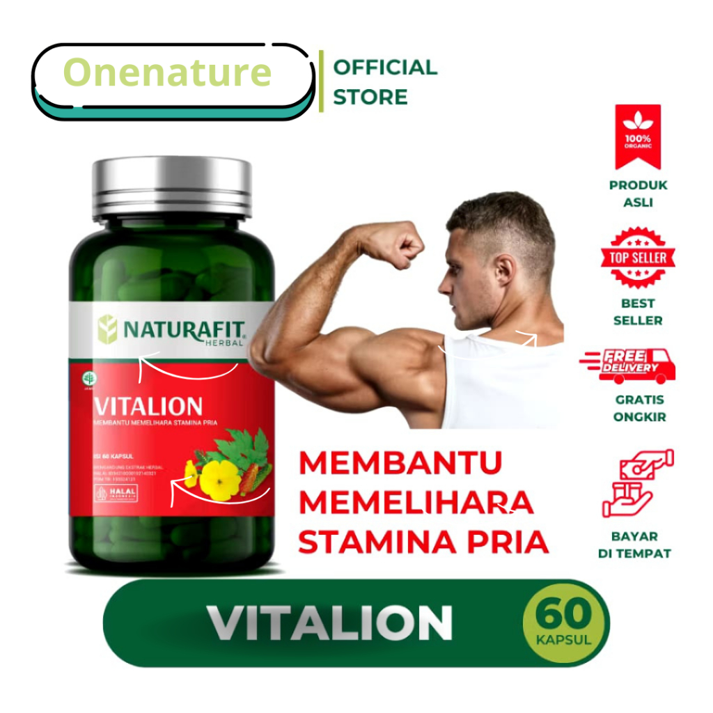 VITALION Herbal Tradisional Obat Kapsul Stamina Herbal Original Menambah Durasi Lemah Syahwat