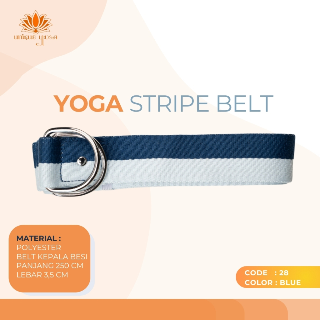 Ay00 Strap Yoga Polos / Strap Yoga / Strap Yoga Belt Besi / Strap Yoga Murah / Belt Yoga Strap /