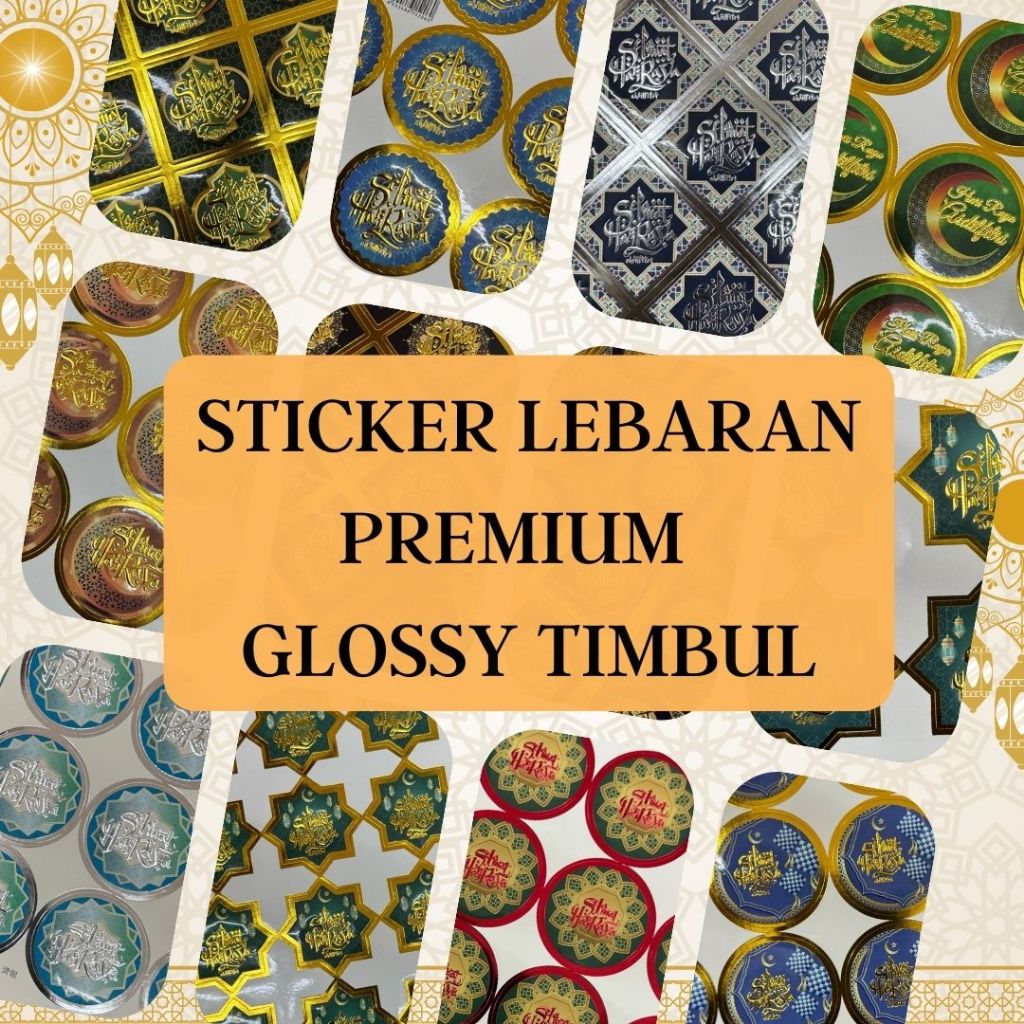 

(40PCS) STICKER LEBARAN / STICKER TOPLES IDUL FITRI GLOSSY / STICKER TOPLES