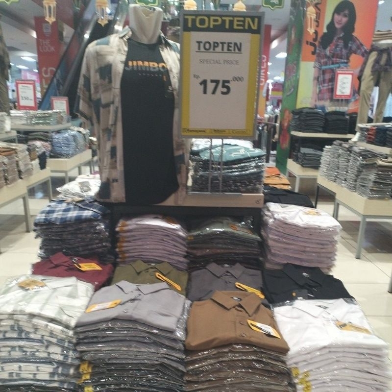 KEMEJA  PRIA LENGAN PJG DAN PENDEK TOPTEN SALE