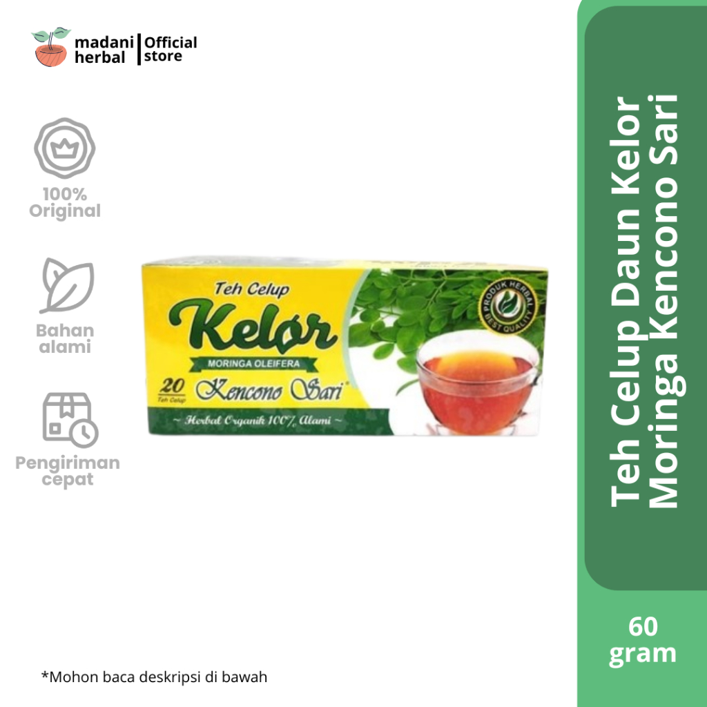 

Teh Celup Daun Kelor Moringa Kencono Sari 60gram