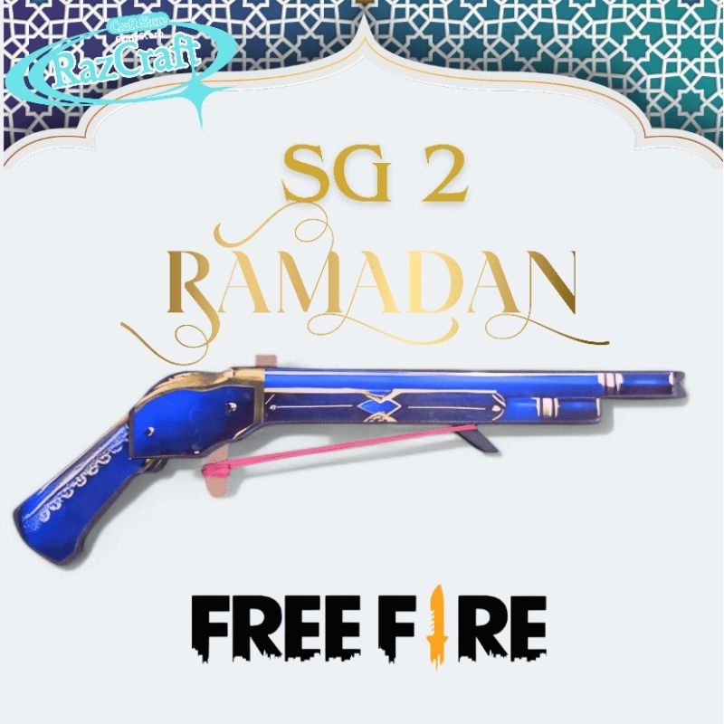 Mainan Anak Shotgun SG 2 Special Ramadhan FreeFire FF Peluru Karet