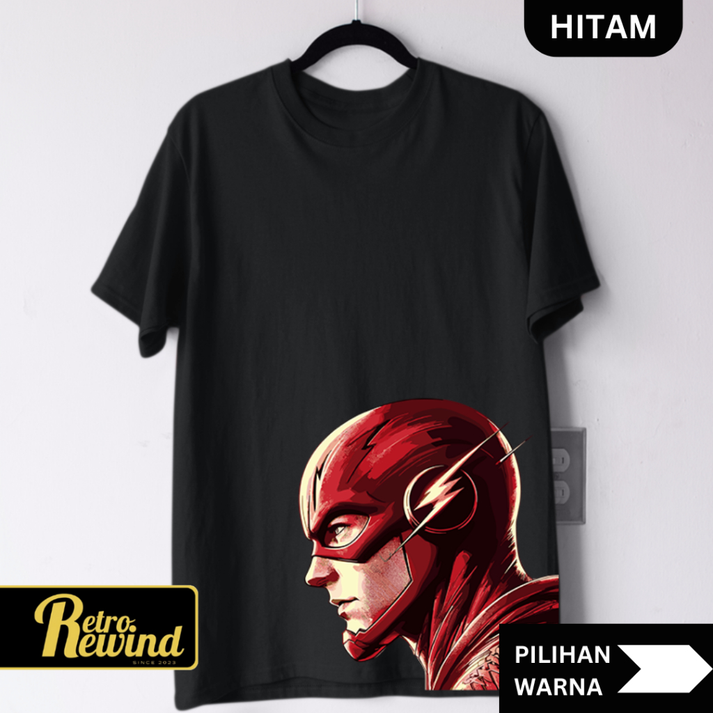 Kaos Sup3rh3ro Flash Size S - 7XL Big Size Jumbo dan Kaos Anak Size XS - XL ( umur 2 - 13 thn ) Prem