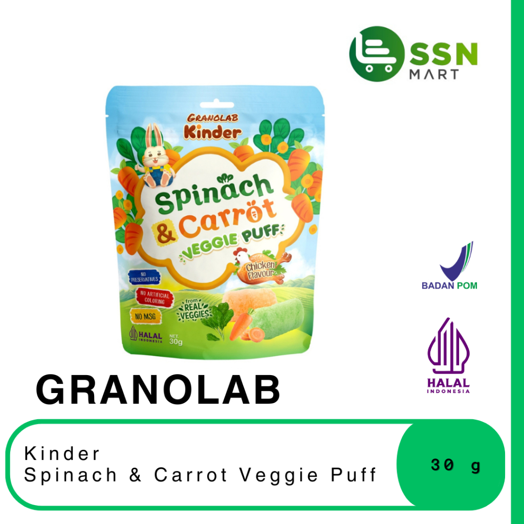 

SSNMart Granolab KINDER SPINACH & CARROT 30g