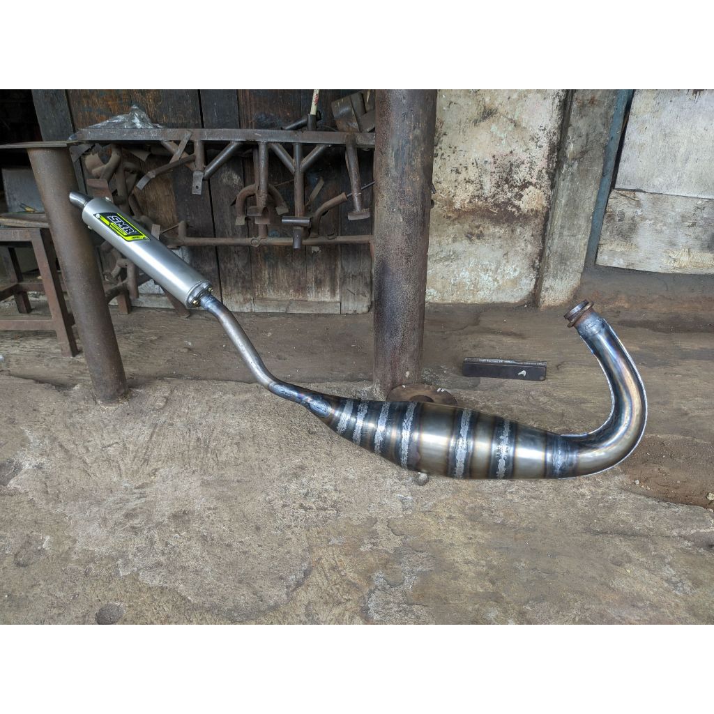 Knalpot SMR Ninja R Cobra L.P Plat Almu - Leher Plepet