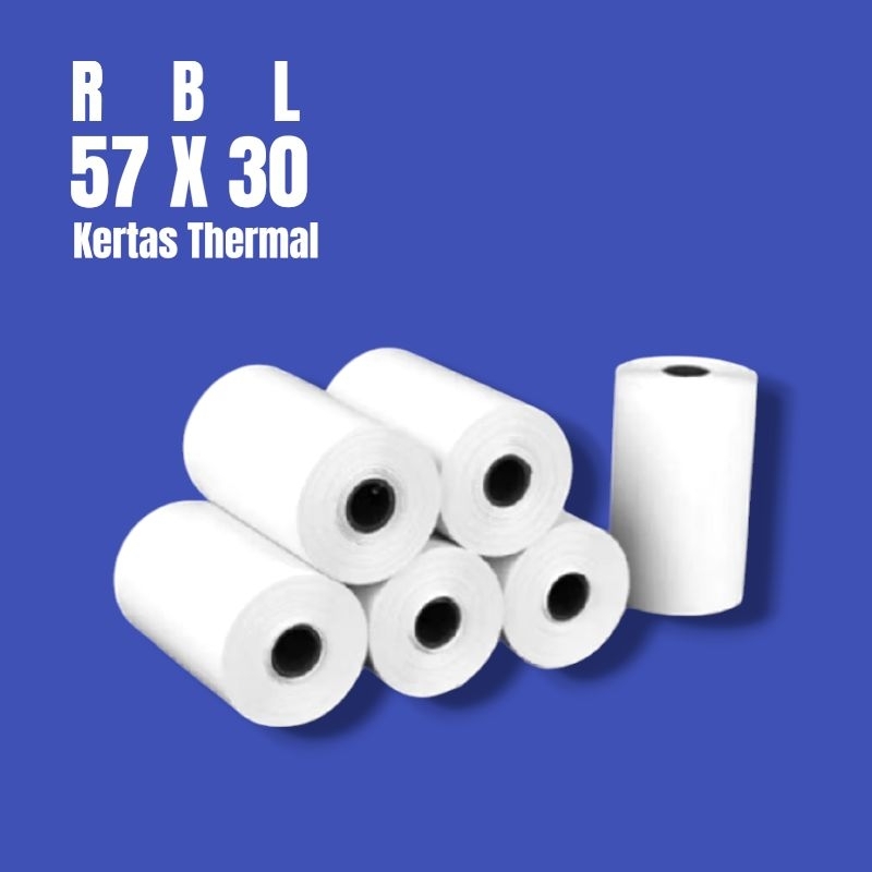 

Kertas Thermal Murah 57x30 paket 10 Roll