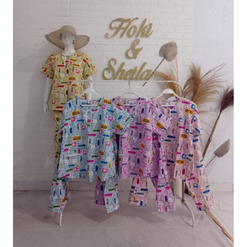Baju Tidur HOKI SHEILA CP Katun wanita (hello)
