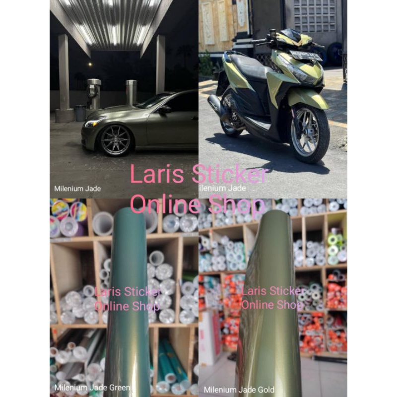 Skotlet Stiker Motor Warna Milenium Jade Gold stiker skotlet milenium jade green stiker urban green