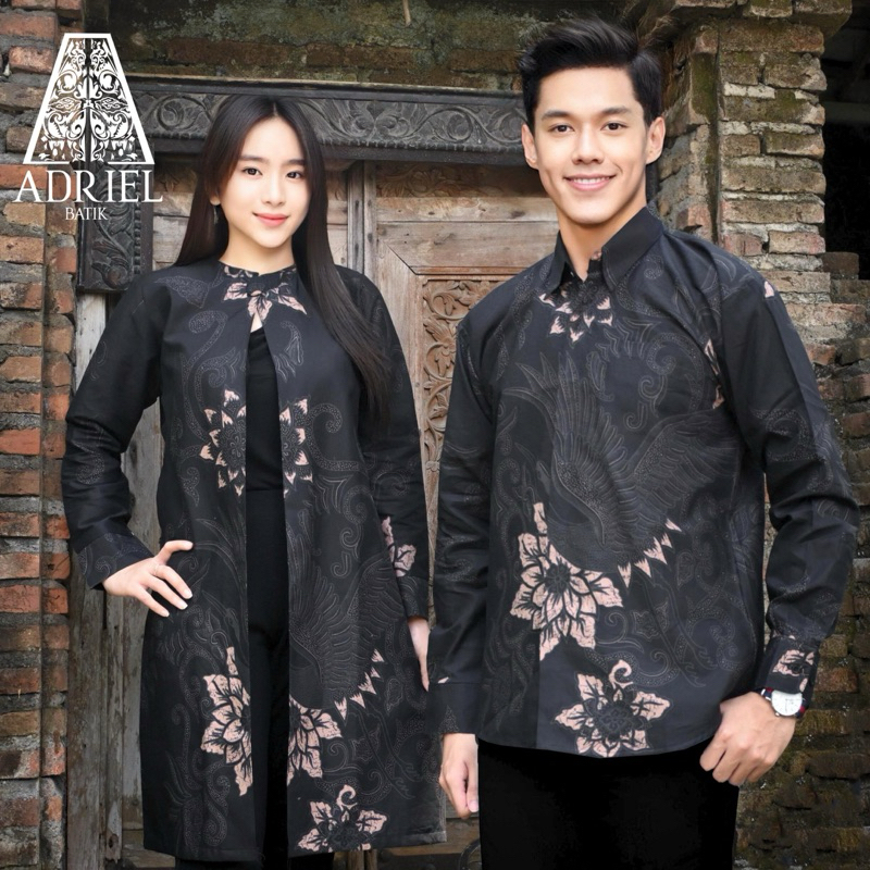 HARSHA BATIK PREMIUM (Kemeja PRIA / Outer WANITA) - Kemeja Outer Batik Premium Solo Lengan Panjang S