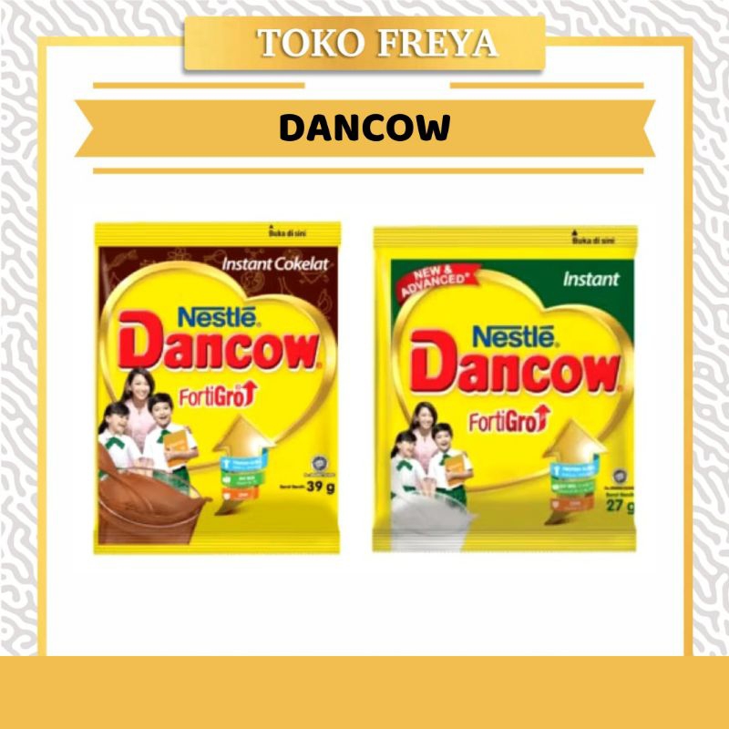 

DANCOW Fortigrow Susu Bubuk Renteng Dancow Sachet Cokelat Vanila Instan Renceng