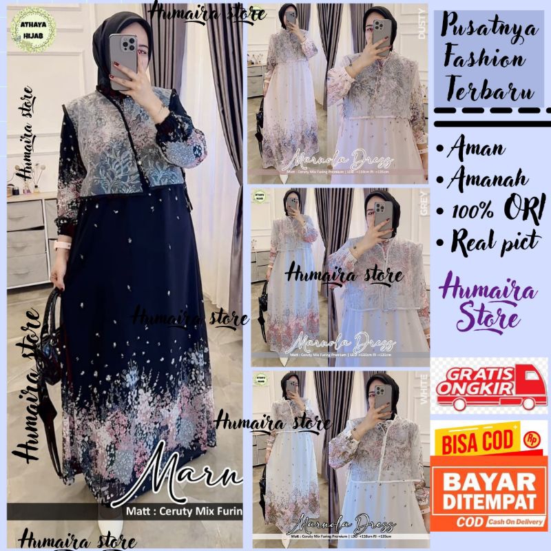 READY • SET GAMIS MARNOLA ORI BY ATHAYA // BRONELLO SET MEGHAN // GAMIS MAXY SET INNER CERUTI MOTIF 