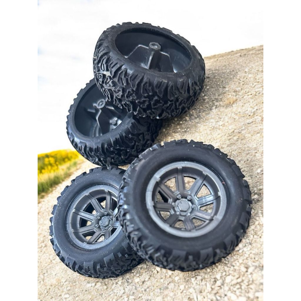 Sparepart RC Rock Crawler Roda Ban RC Mobil Remote Control Rock Crawler 1:20 & 1:18 Spare Part RC