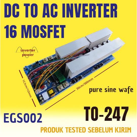 Kit power inverter PSW 16 MOSFET W EGS002