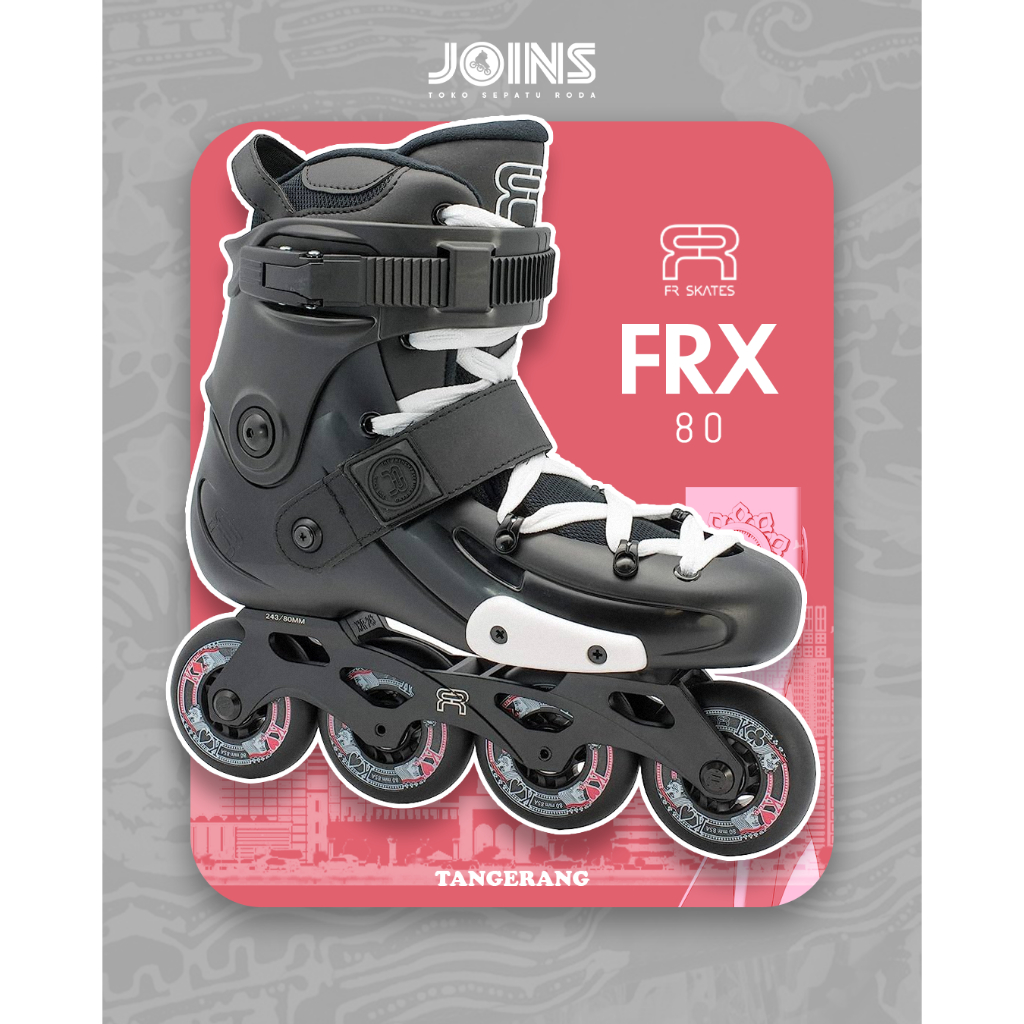 Sepatu Roda Inline Skate FRX 80 BLACK