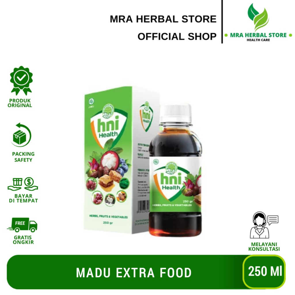 Madu Extra Food 250 Gr | Madu Murni Extra Fruits & Vegetables | Madu Extra Food HNI