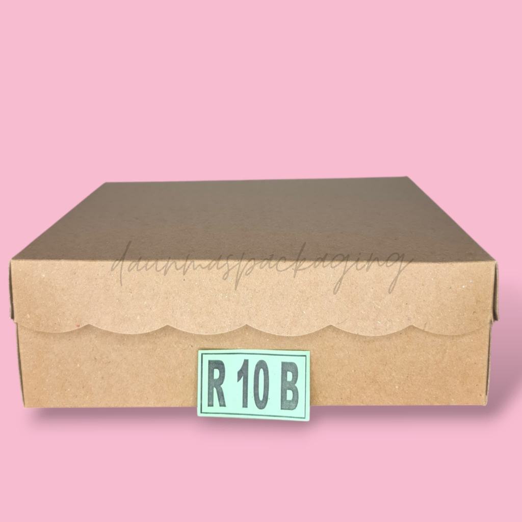 

Kardus Nasi Coklat Box Catering R10B 350GSM Dus Nasi 22x22 [Harga 100Lembar]