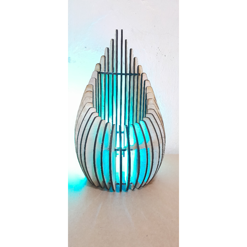 Hiasan Lampu Tidur Meja Kayu Model Api Unggun Estetik Elegan #gratis_ongkir